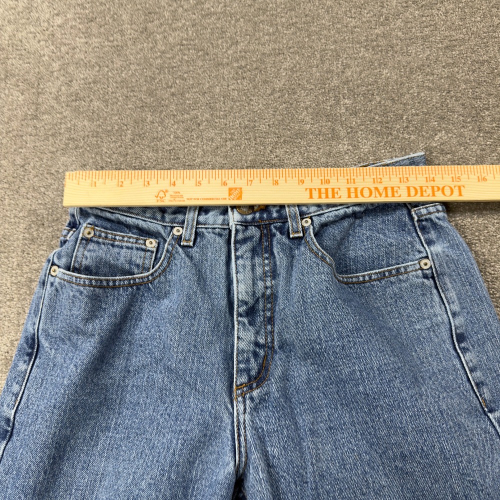 Guess Jeans Straight Leg Pants Womens 29x32 Blue Vintage High Rise Made In USA - Picture 3 of 13